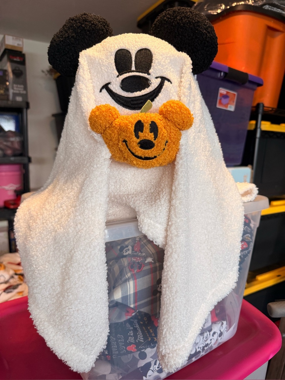 Mickey Mouse Halloween Ghost Pillow